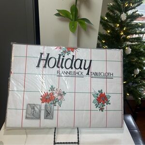 Vintage Holiday Flannelback Tablecloth “Styled by Lisa”
52 x 52, Christmas NWT